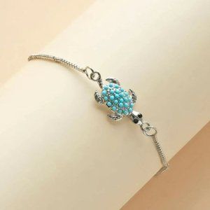 Sea turtle charm bracelet new